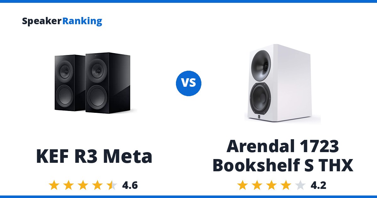 KEF R3 Meta vs Arendal 1723 Bookshelf S THX