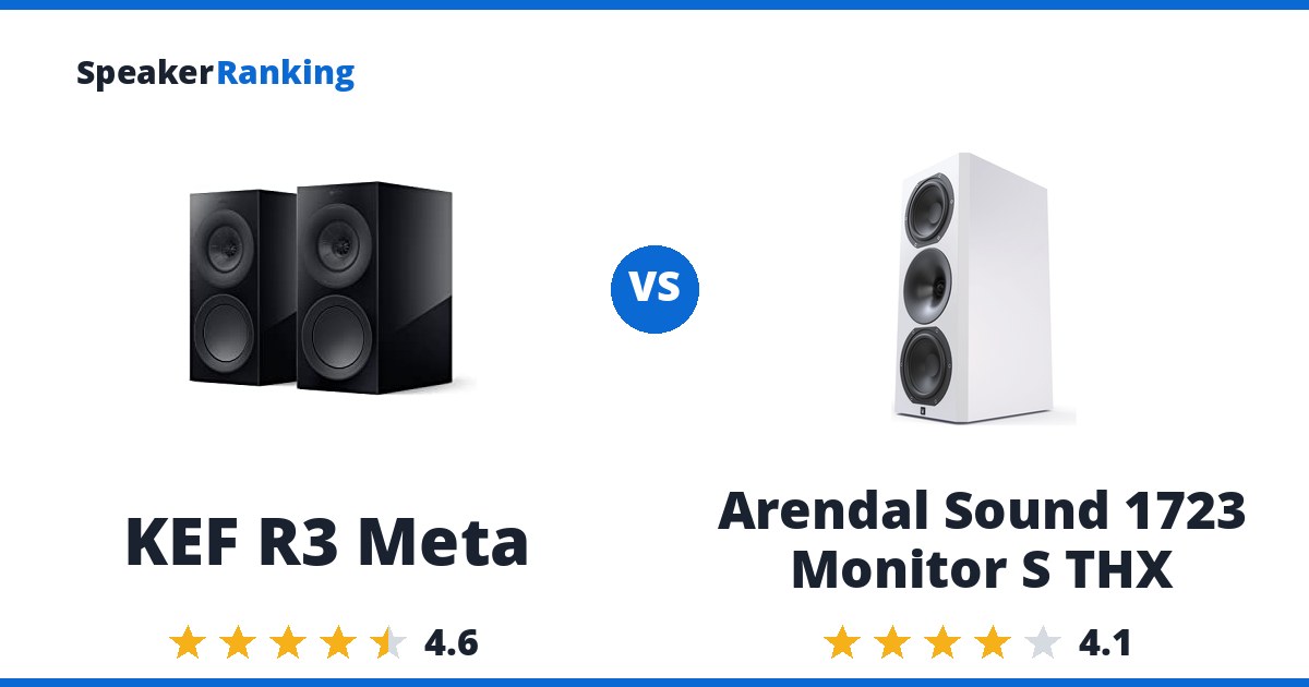 KEF R3 Meta vs Arendal Sound 1723 Monitor S THX
