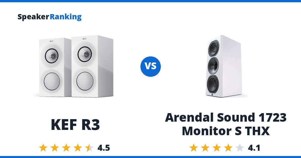 KEF R3 vs Arendal Sound 1723 Monitor S THX