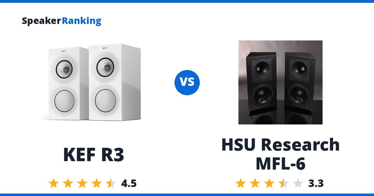 KEF R3 vs HSU Research MFL-6