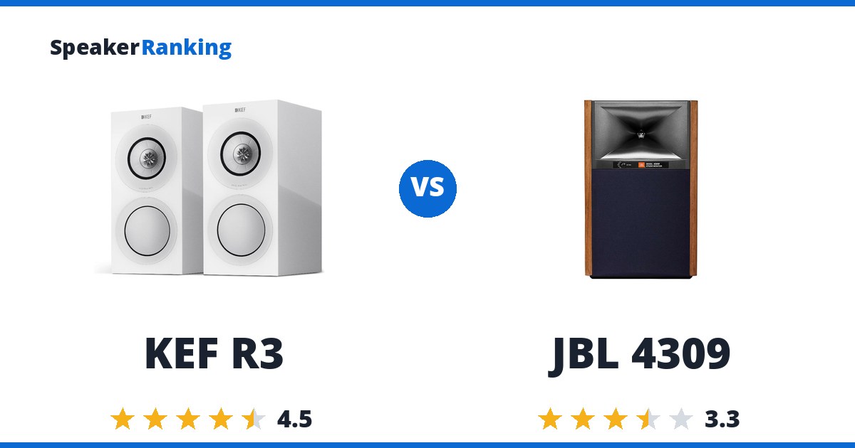 KEF R3 vs JBL 4309