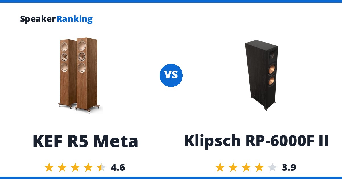 KEF R5 Meta vs Klipsch RP-6000F II