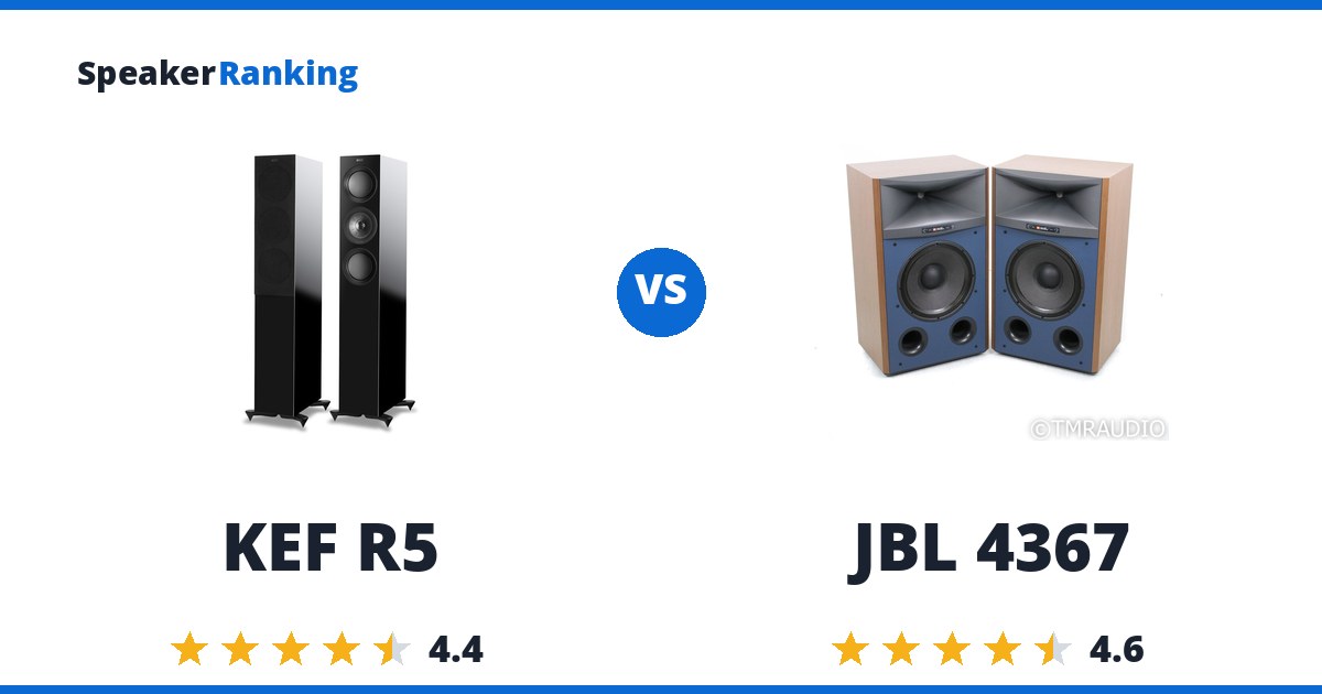 KEF R5 vs JBL 4367