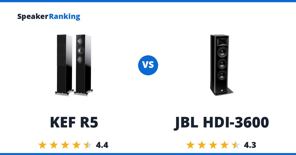 KEF R5 vs JBL HDI-3600