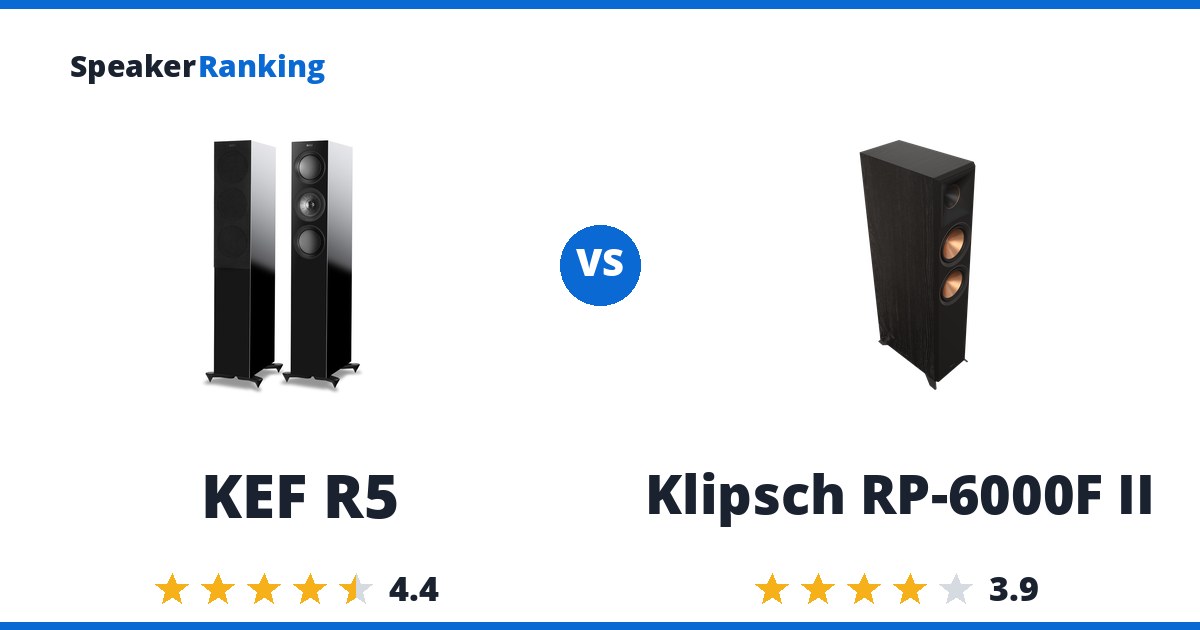 KEF R5 vs Klipsch RP-6000F II