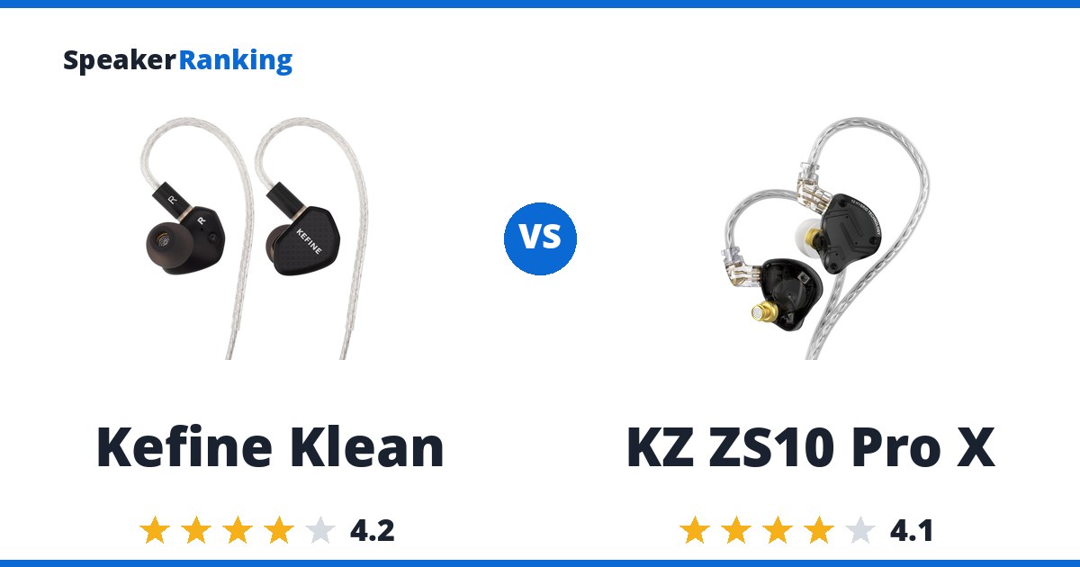 Kefine Klean vs KZ ZS10 Pro X
