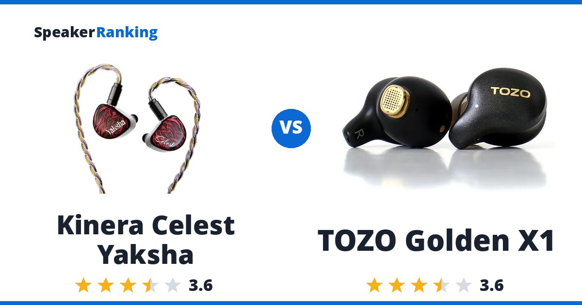 Kinera Celest Yaksha vs TOZO Golden X1