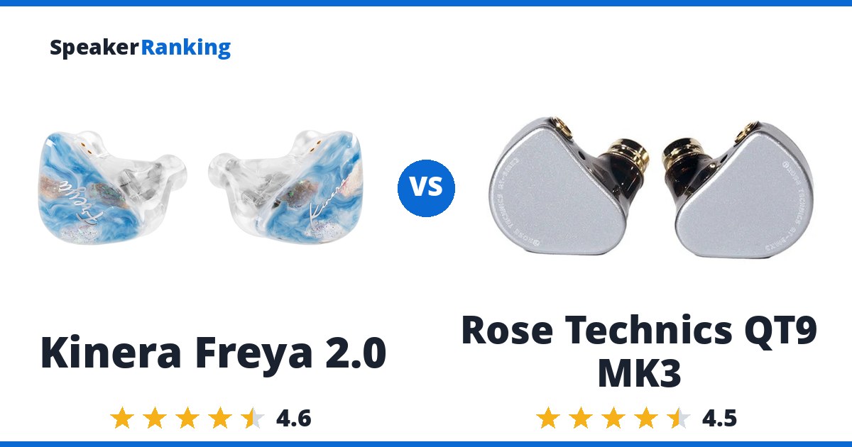 Kinera Freya 2.0 vs Rose Technics QT9 MK3
