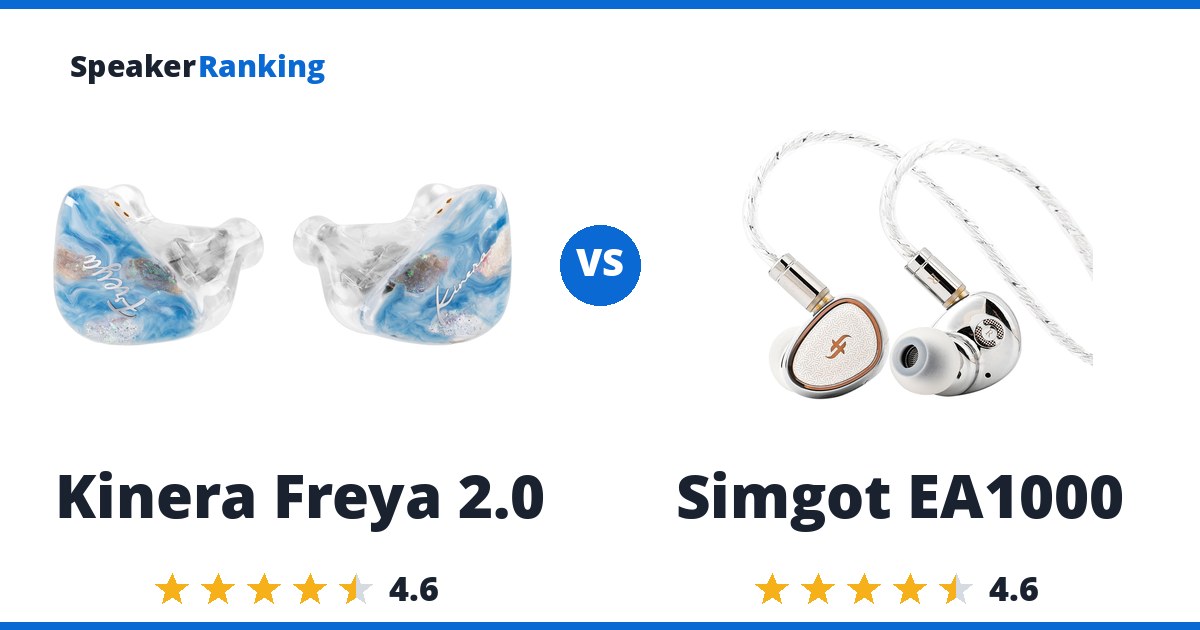 Kinera Freya 2.0 vs Simgot EA1000