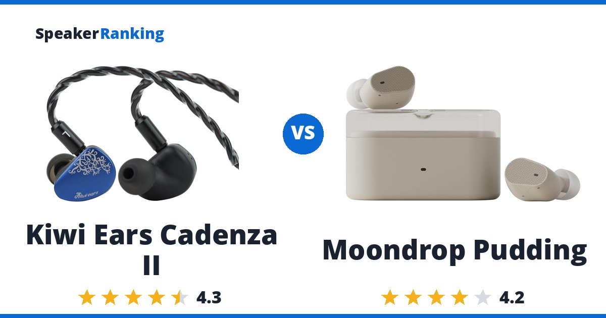 Kiwi Ears Cadenza II vs Moondrop Pudding
