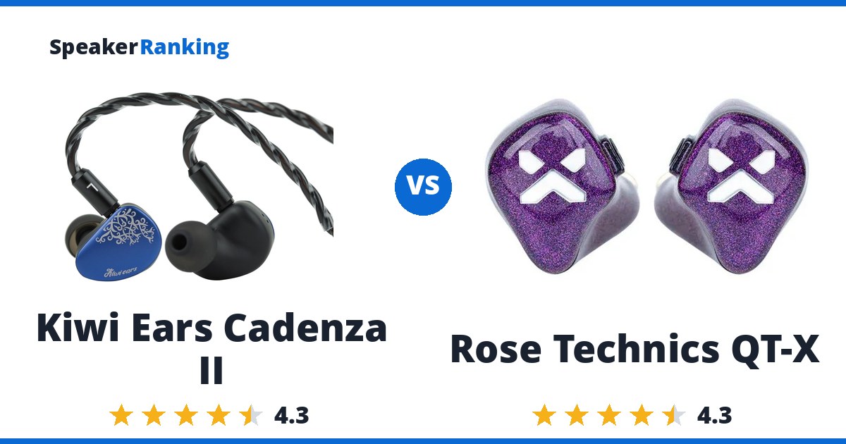 Kiwi Ears Cadenza II vs Rose Technics QT-X