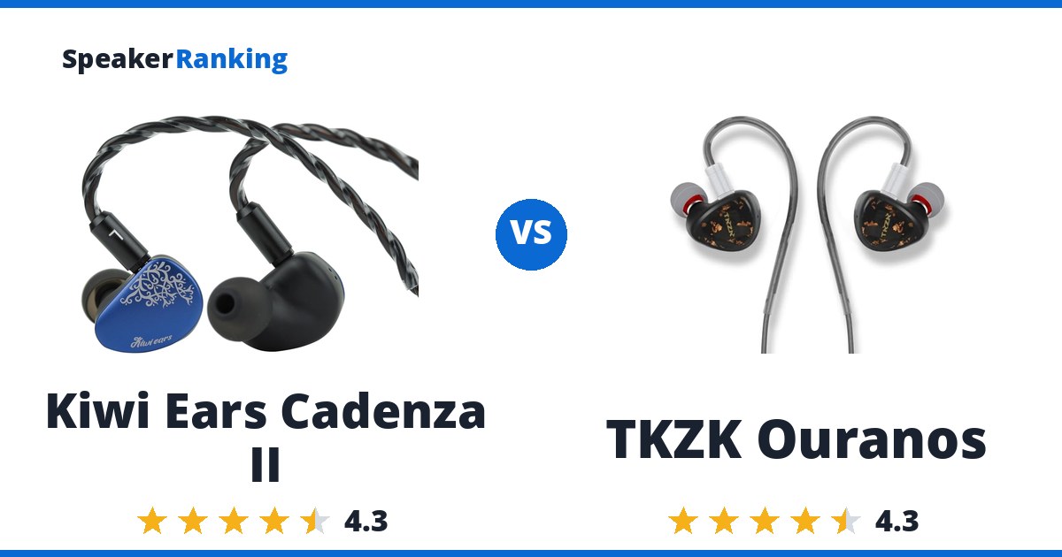 Kiwi Ears Cadenza II vs TKZK Ouranos