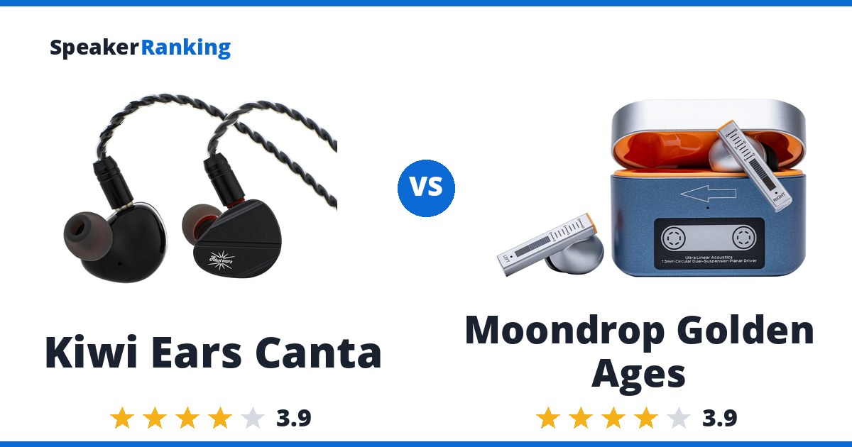 Kiwi Ears Canta vs Moondrop Golden Ages