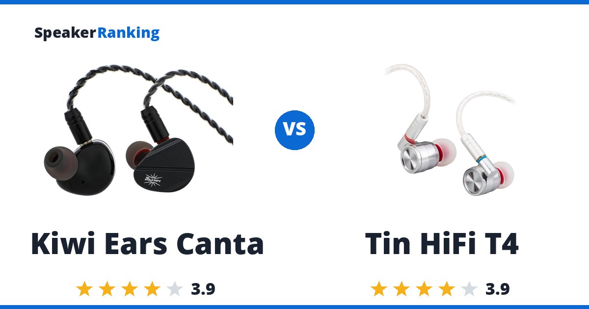 Kiwi Ears Canta vs Tin HiFi T4