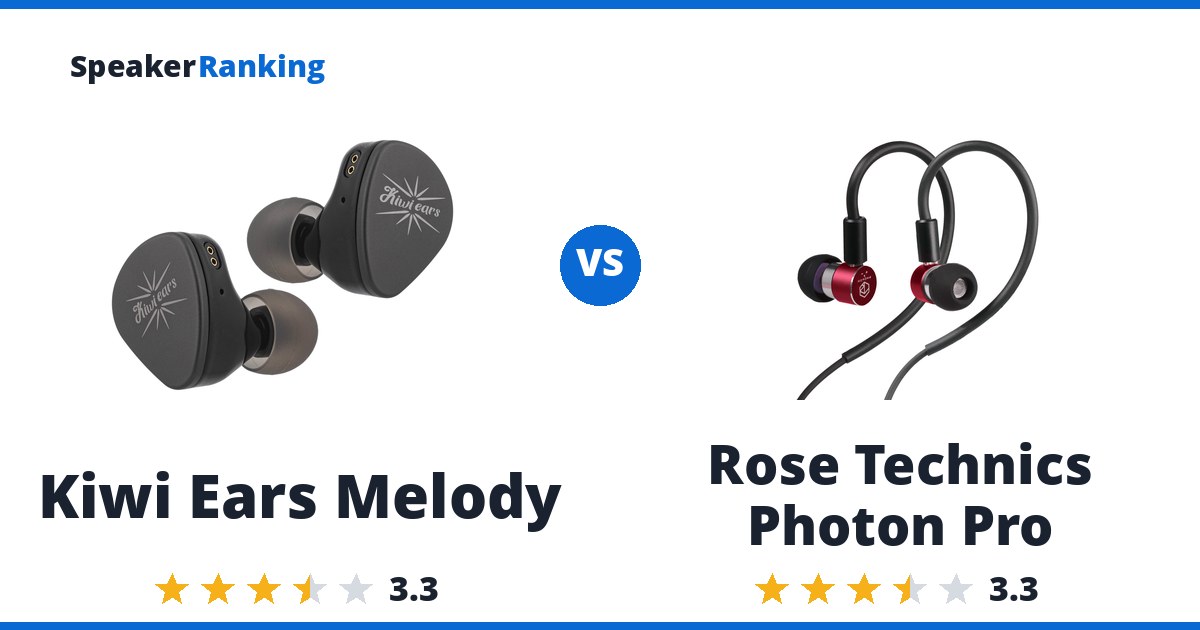 Kiwi Ears Melody vs Rose Technics Photon Pro
