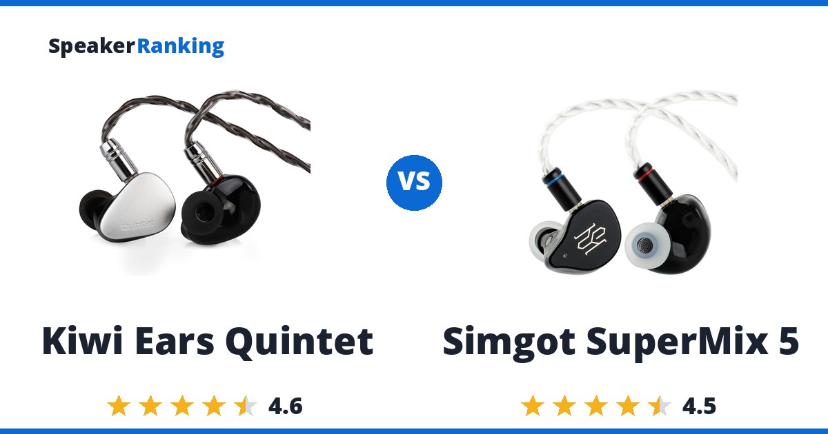 Kiwi Ears Quintet vs Simgot SuperMix 5