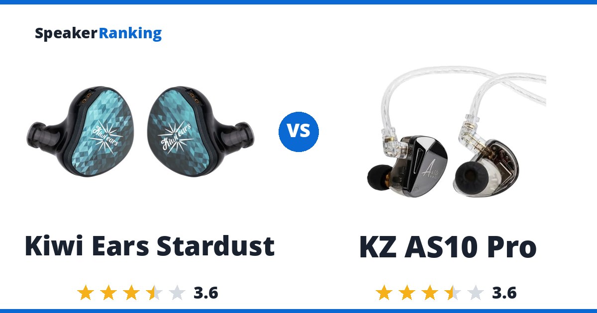 Kiwi Ears Stardust vs KZ AS10 Pro
