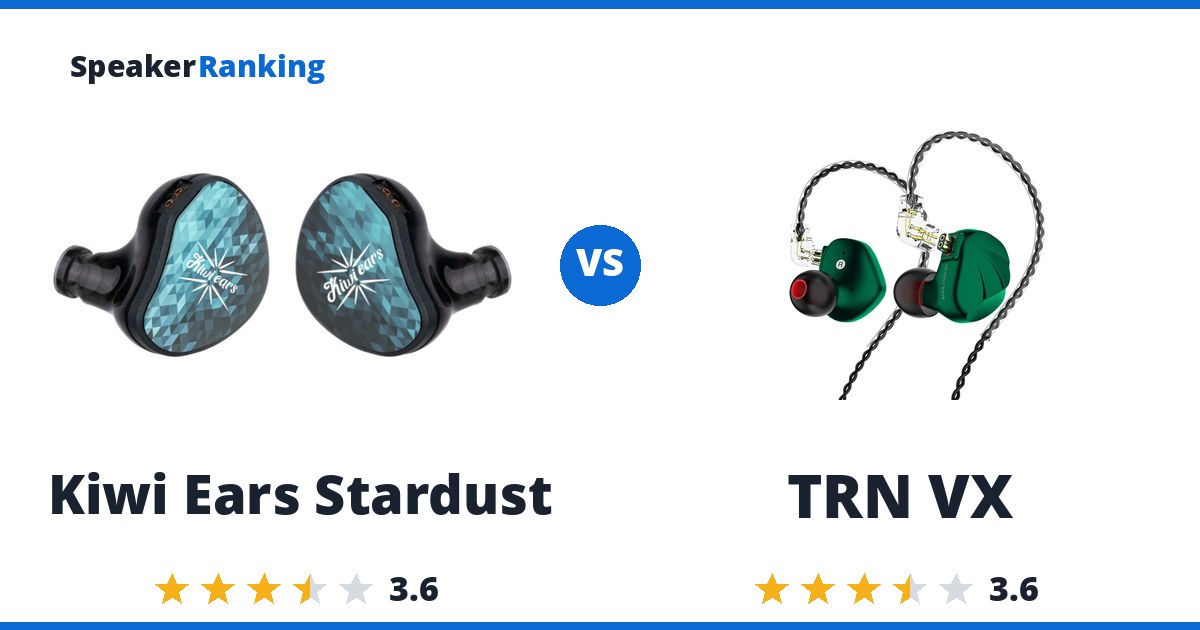 Kiwi Ears Stardust vs TRN VX