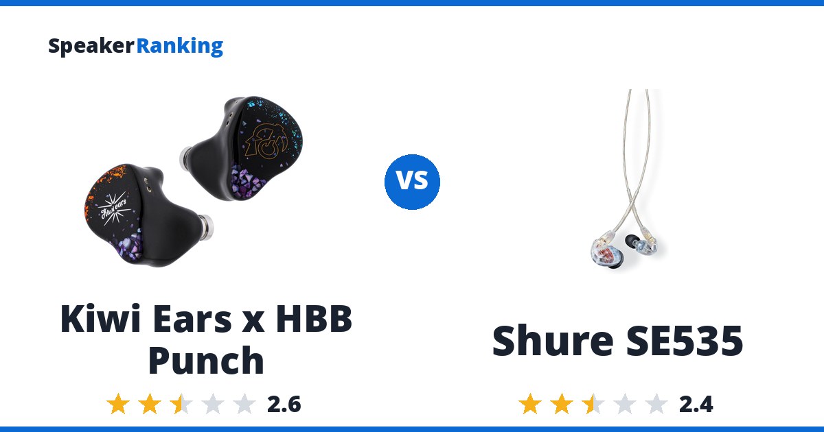 Kiwi Ears x HBB Punch vs Shure SE535