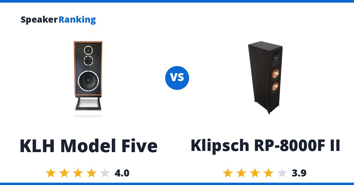 KLH Model Five vs Klipsch RP-8000F II