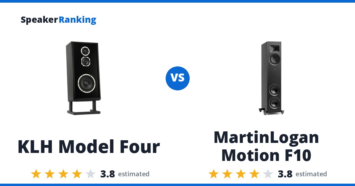KLH Model Four vs MartinLogan Motion F10