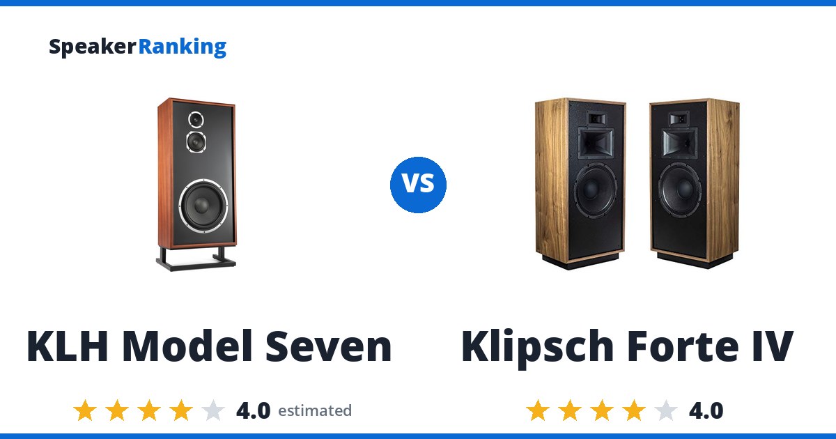 KLH Model Seven vs Klipsch Forte IV