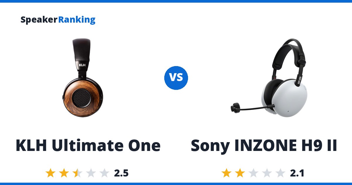 KLH Ultimate One vs Sony INZONE H9 II
