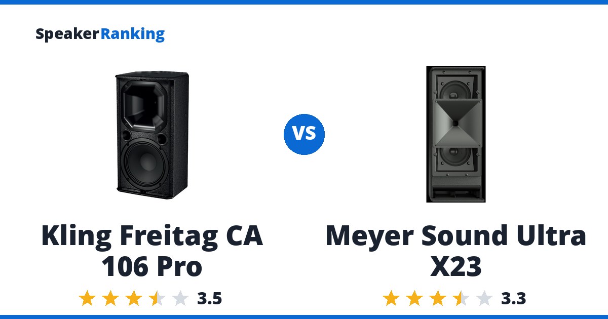 Kling Freitag CA 106 Pro vs Meyer Sound Ultra X23