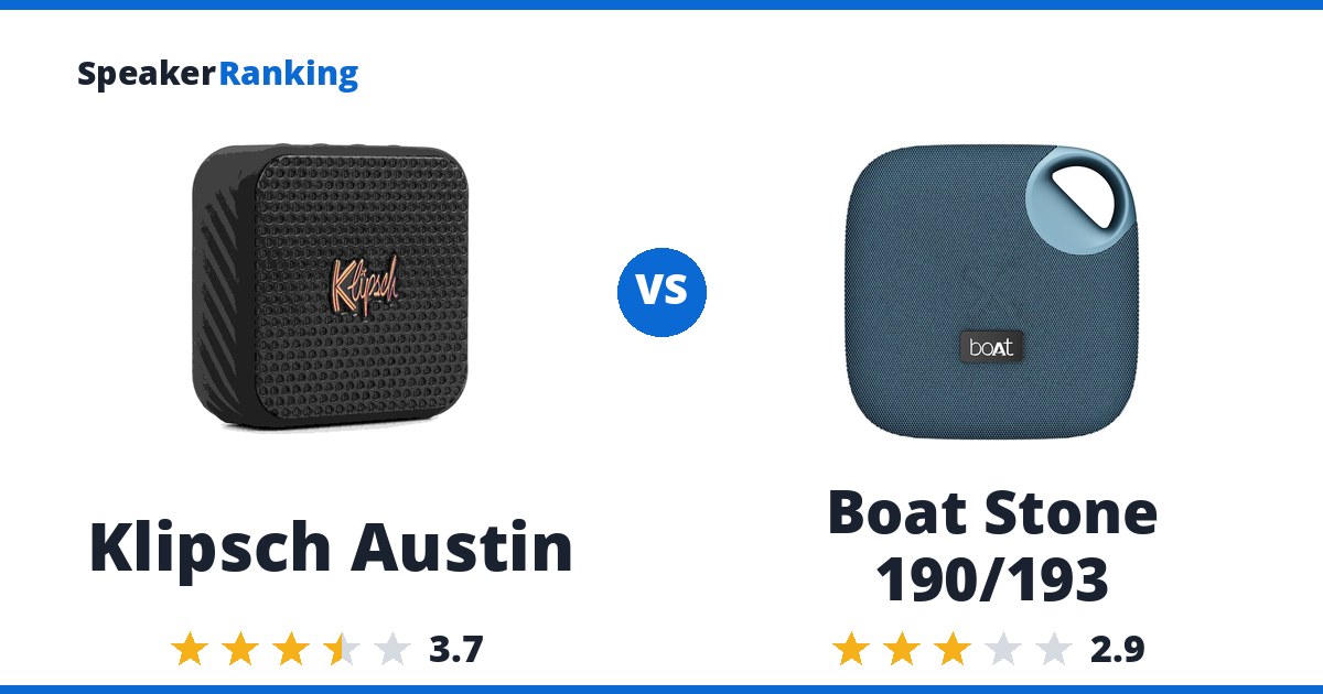 Klipsch Austin vs Boat Stone 190/193