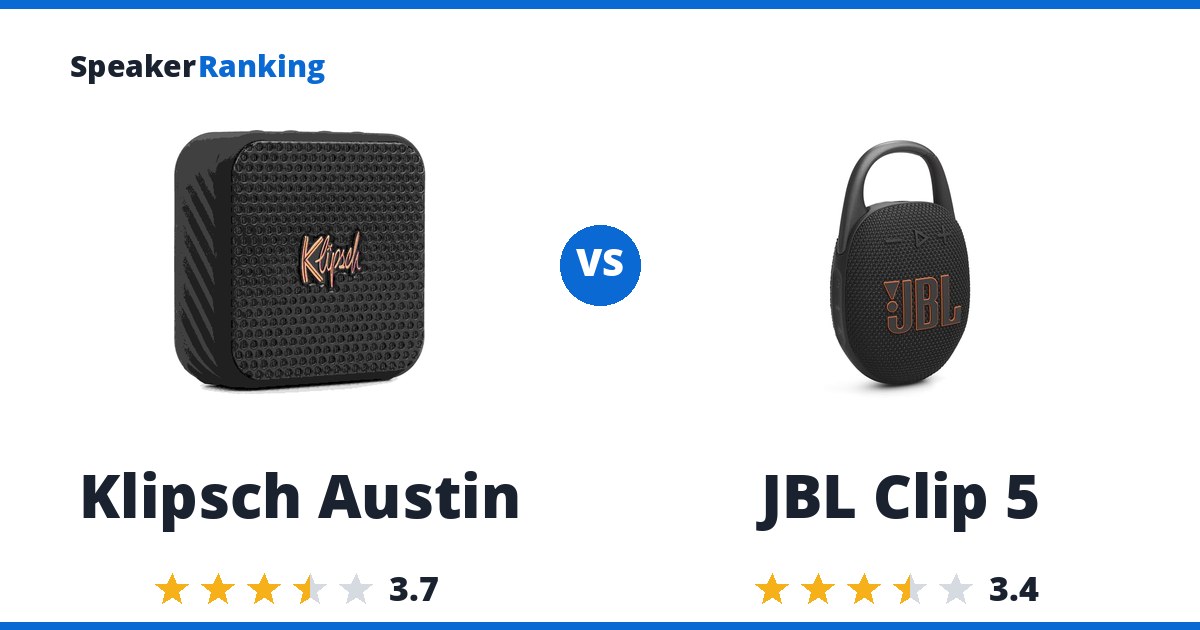 Klipsch Austin vs JBL Clip 5
