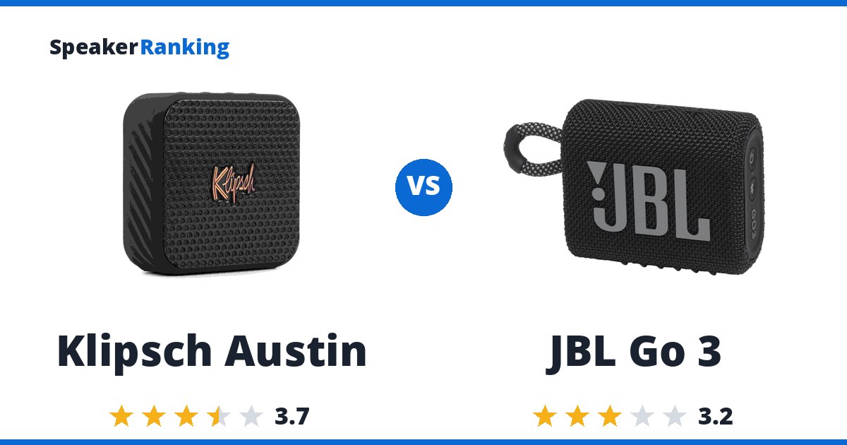 Klipsch Austin vs JBL Go 3