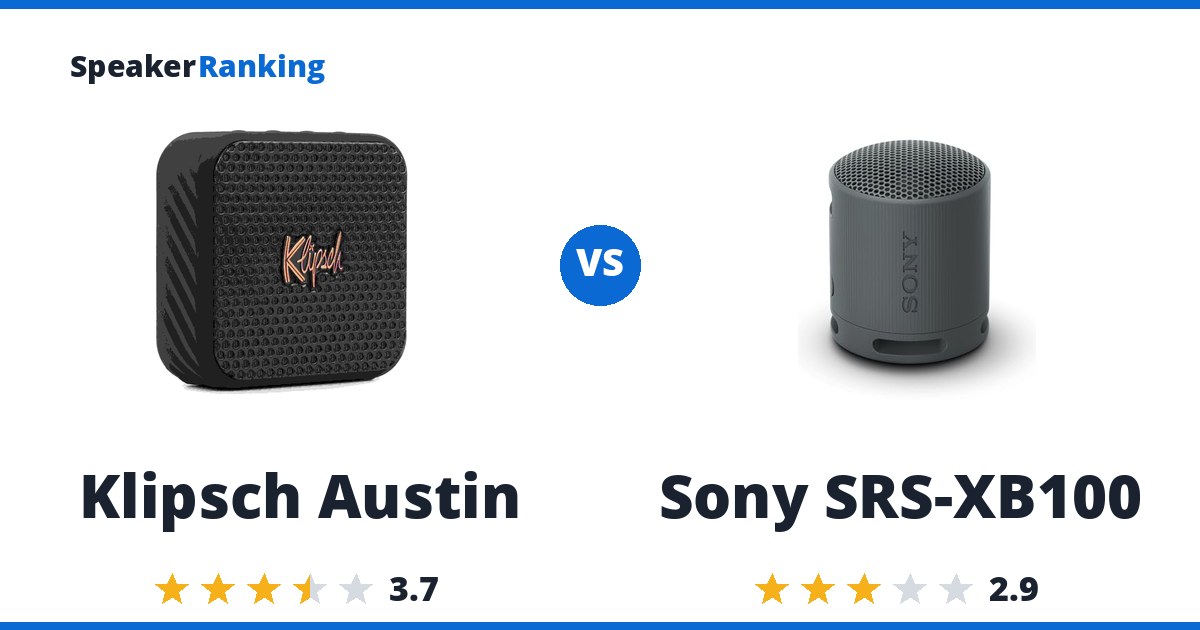 Klipsch Austin vs Sony SRS-XB100