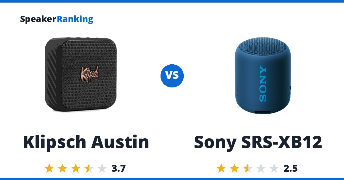 Klipsch Austin vs Sony SRS-XB12