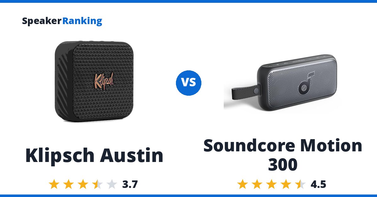 Klipsch Austin vs Soundcore Motion 300