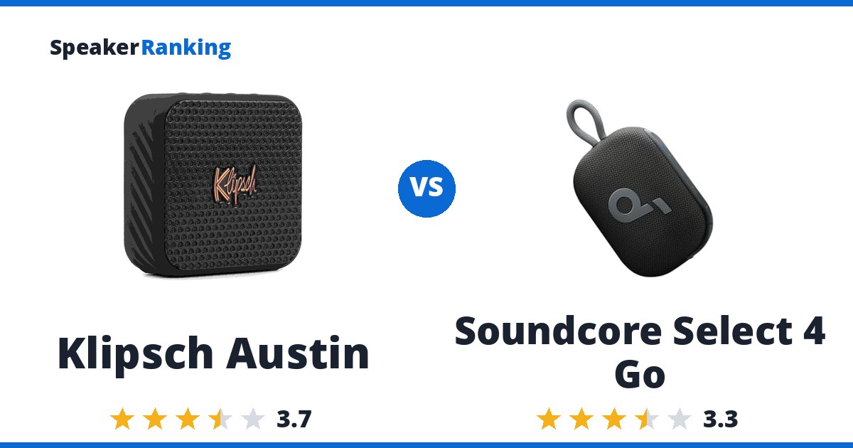 Klipsch Austin vs Soundcore Select 4 Go