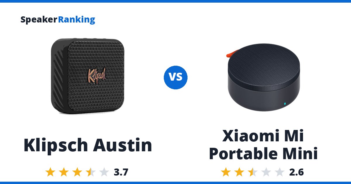 Klipsch Austin vs Xiaomi Mi Portable Mini