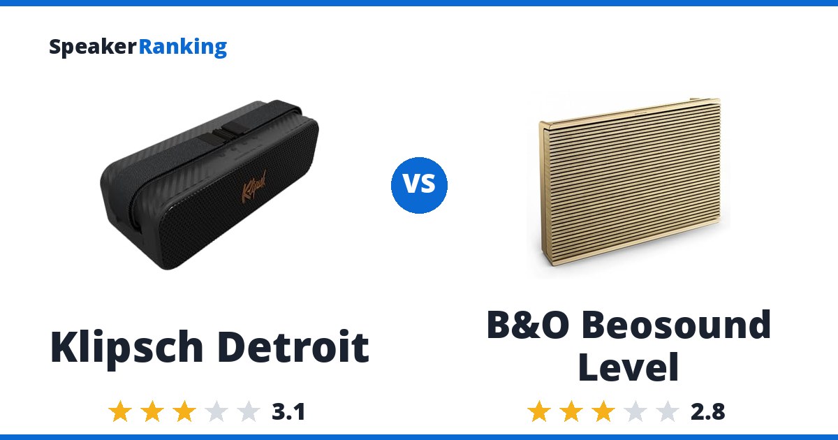 Klipsch Detroit vs B&O Beosound Level