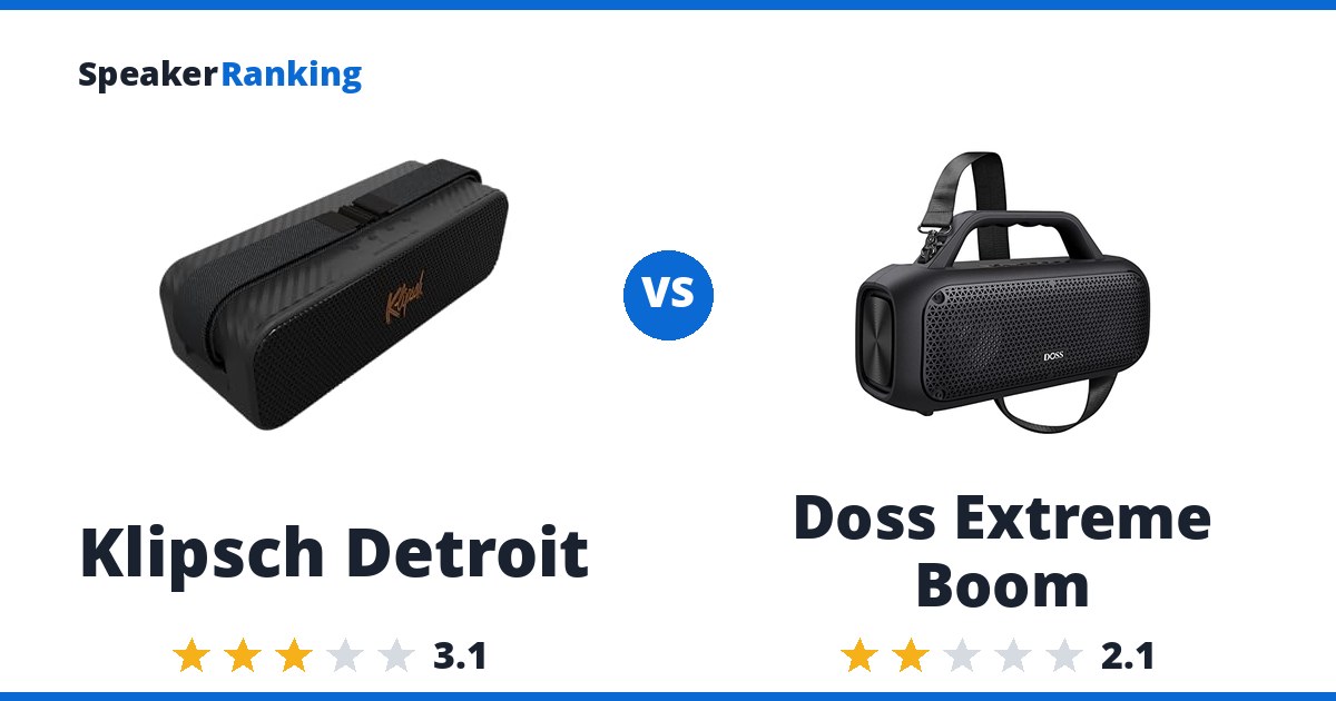 Klipsch Detroit vs Doss Extreme Boom