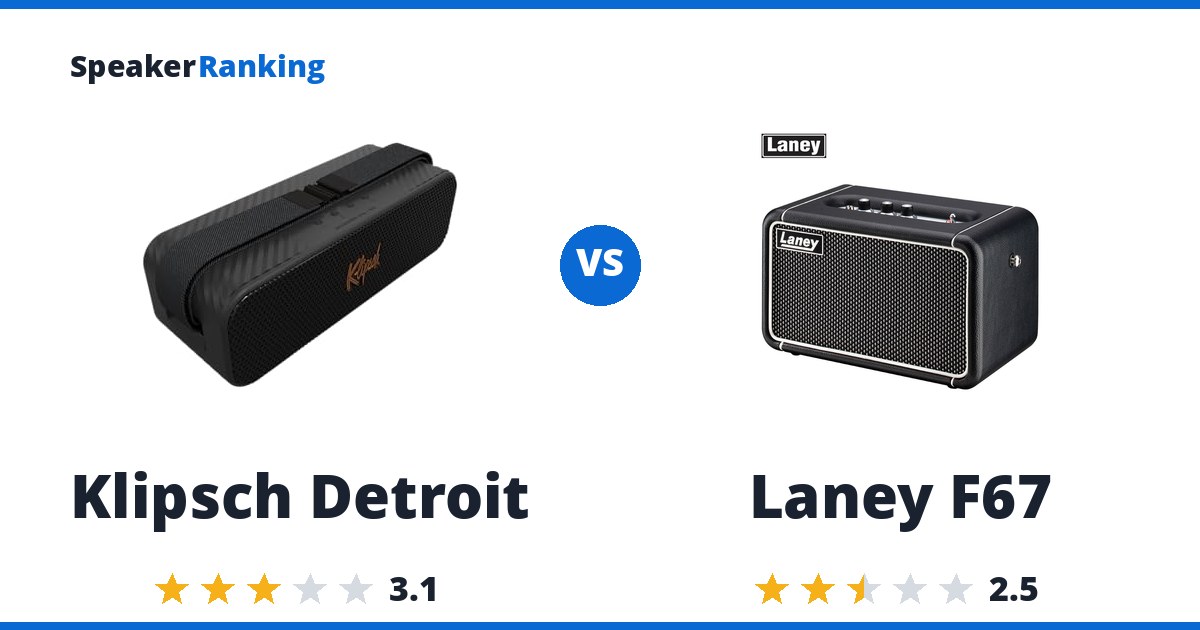 Klipsch Detroit vs Laney F67