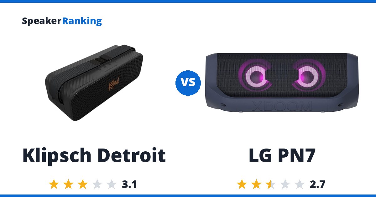Klipsch Detroit vs LG PN7