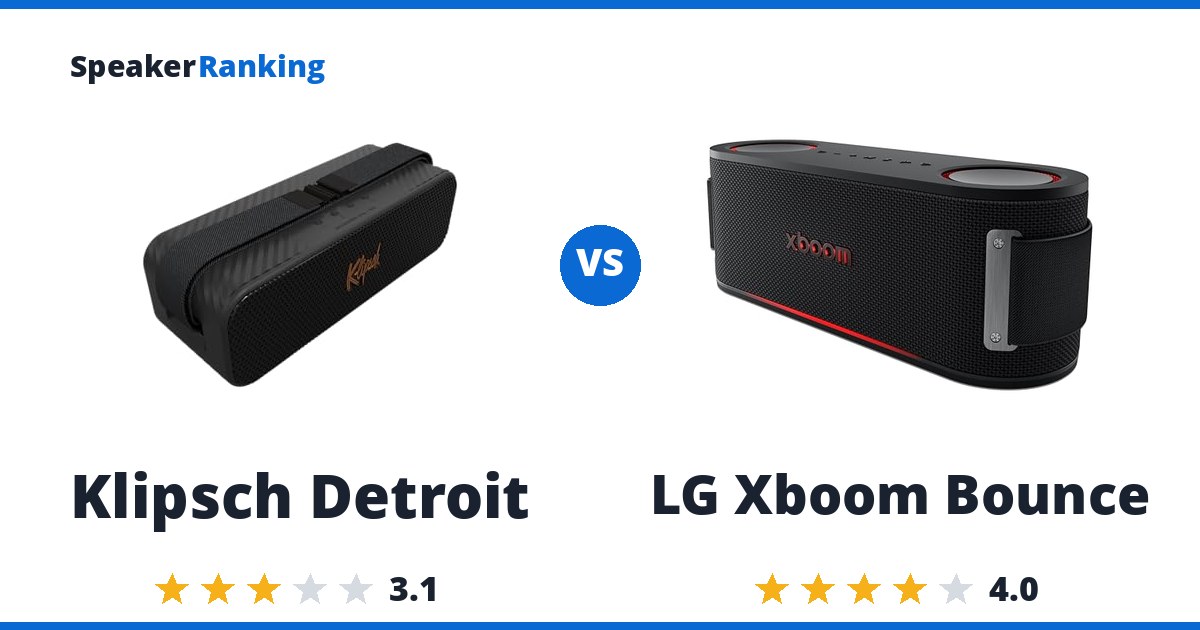 Klipsch Detroit vs LG Xboom Bounce
