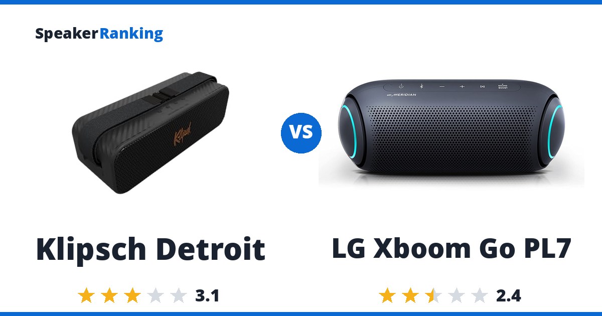 Klipsch Detroit vs LG Xboom Go PL7