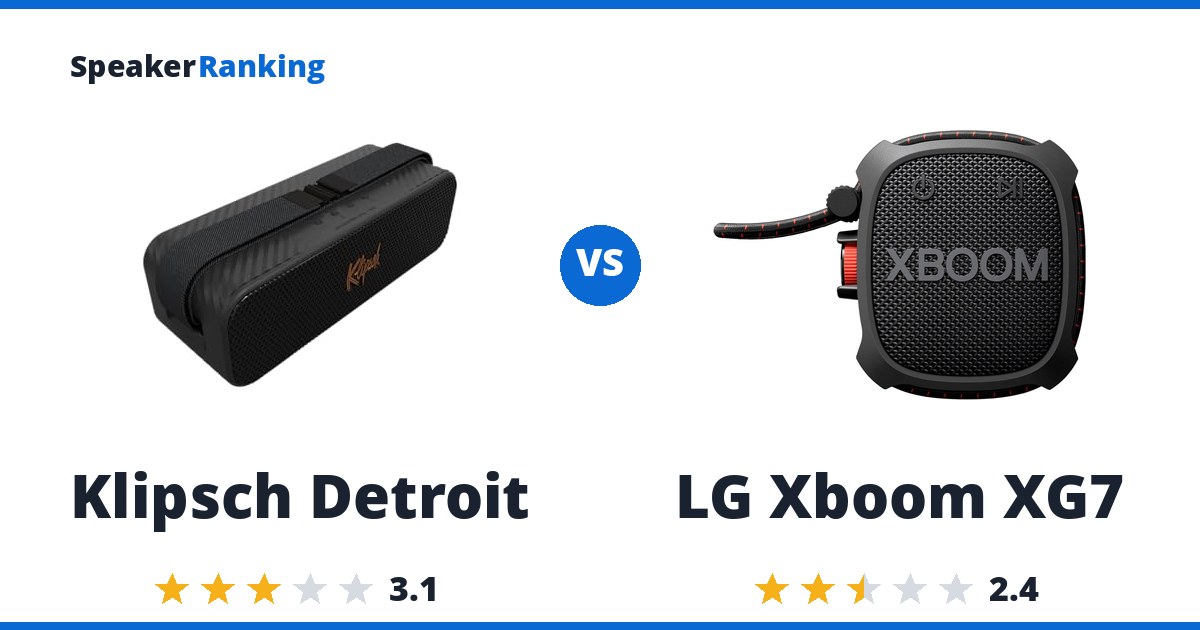 Klipsch Detroit vs LG Xboom XG7