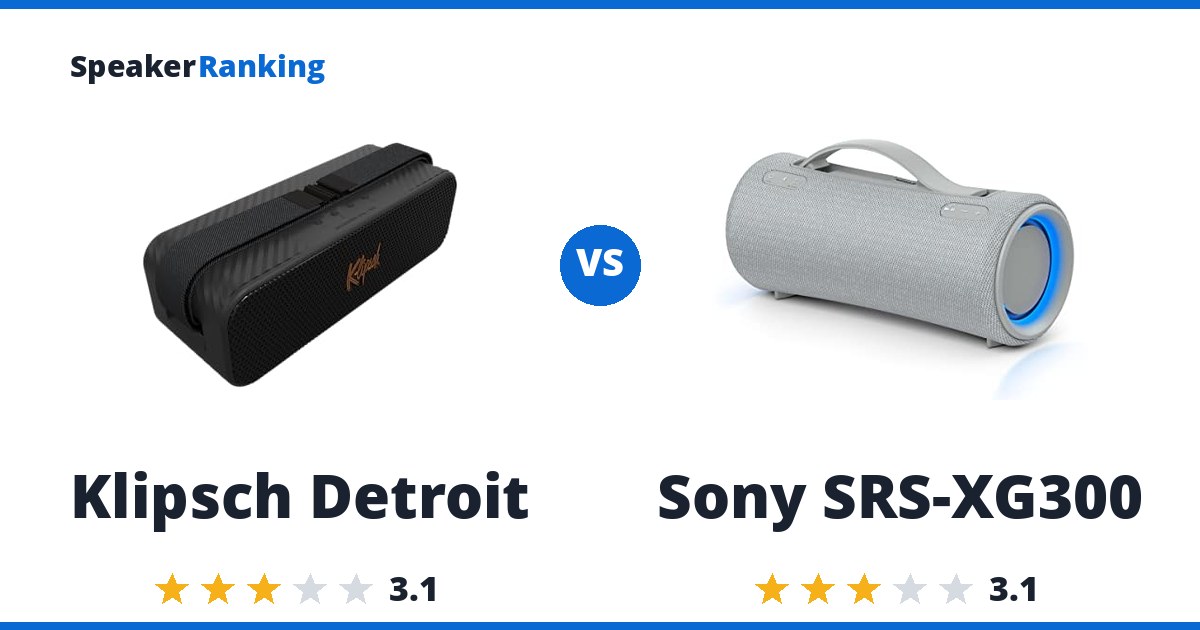 Klipsch Detroit vs Sony SRS-XG300