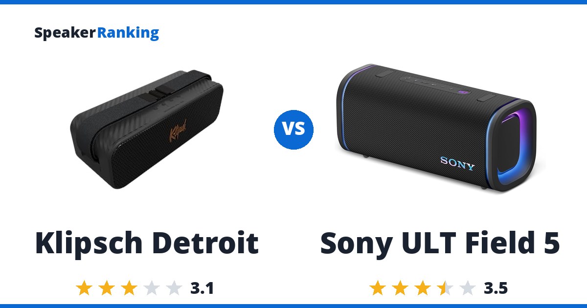 Klipsch Detroit vs Sony ULT Field 5