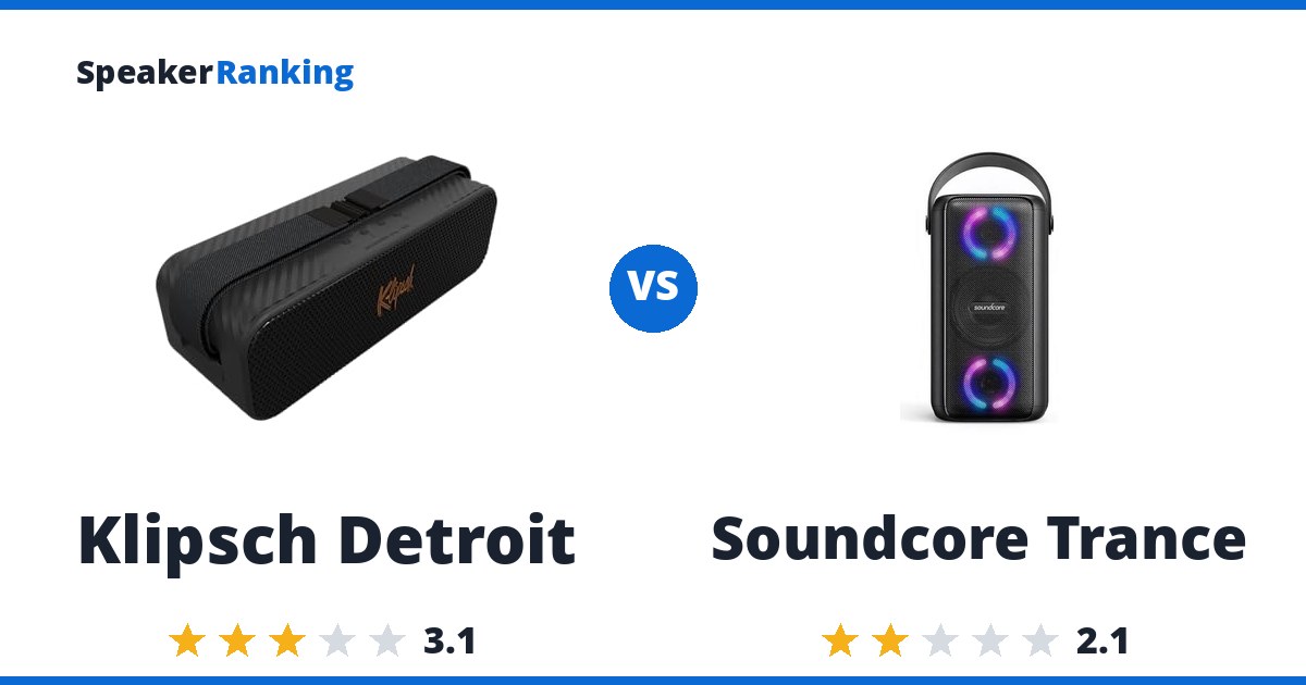 Klipsch Detroit vs Soundcore Trance