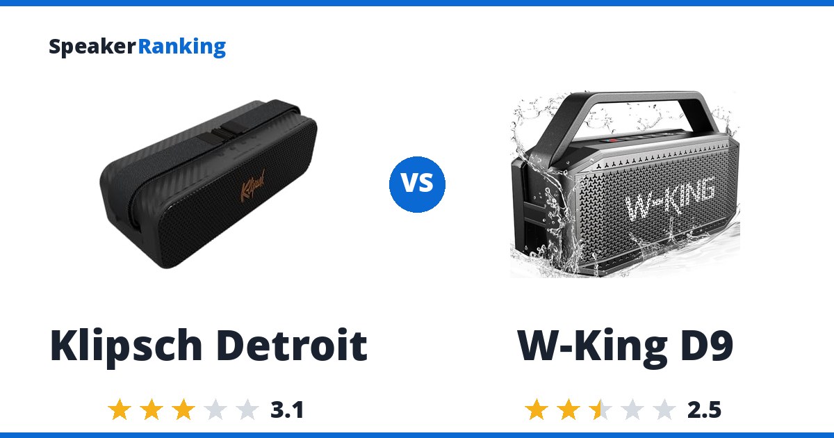 Klipsch Detroit vs W-King D9