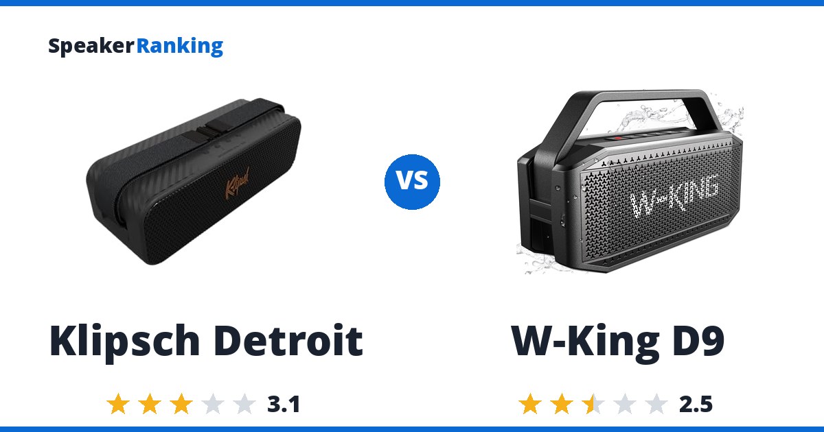 Klipsch Detroit vs W-King D9