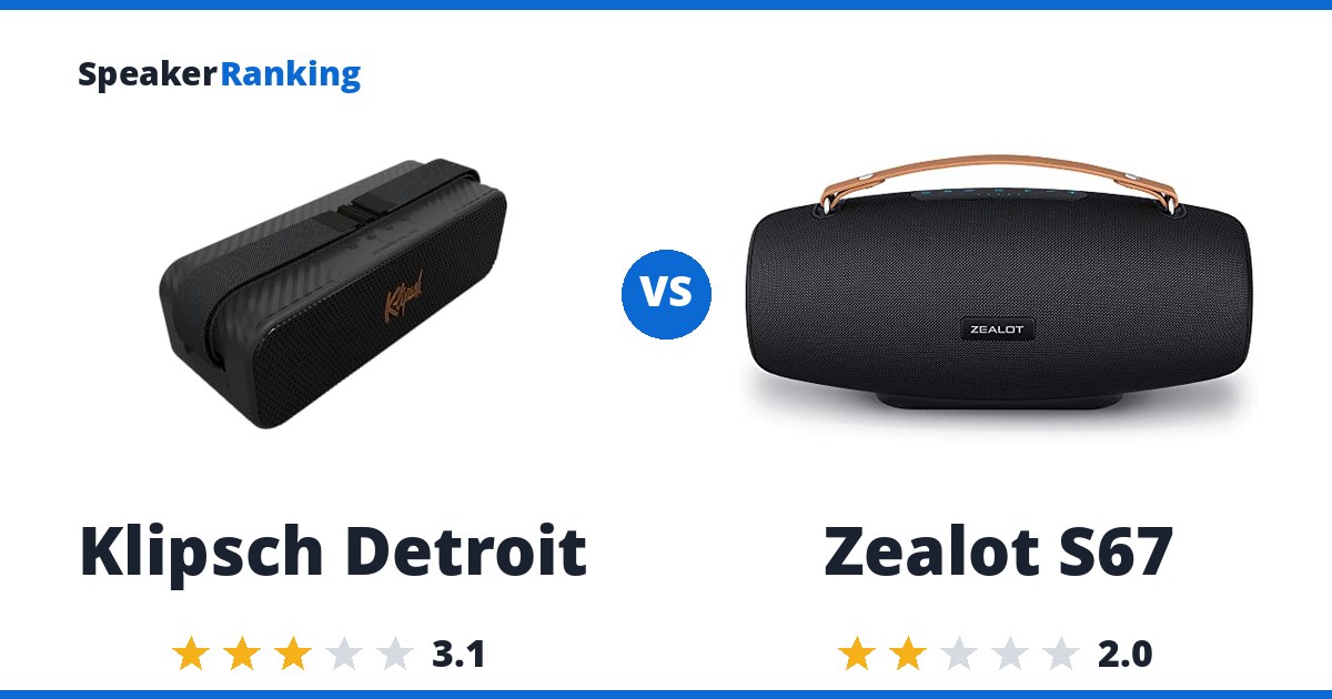 Klipsch Detroit vs Zealot S67