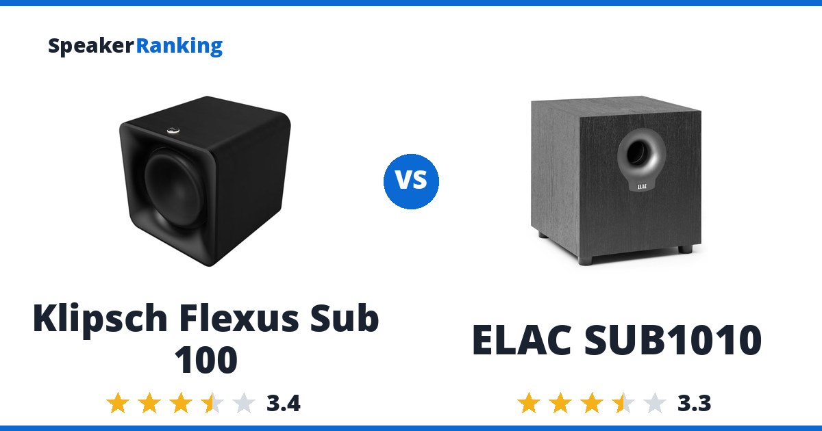 Klipsch Flexus Sub 100 vs ELAC SUB1010